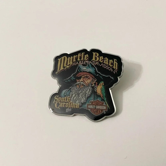 2005 Harley Davidson Myrtle Beach South Carolina Pirate Parrot Pin Biker - Picture 8 of 11